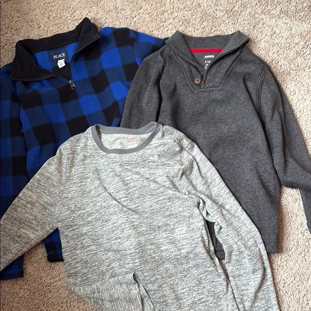 3 Boys Large Tops